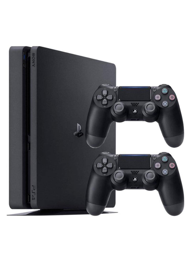 PlayStation 4 Slim 500GB Console With 2 Dualshock Controllers