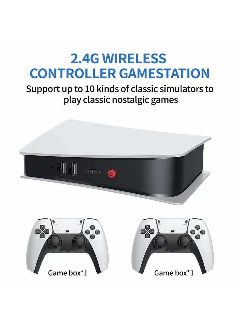 4K Built-in 15000 Games 2.4G Wireless Controller 9 Simulators HDMI Double Joystick Built-in Stereo for Handle Game Console