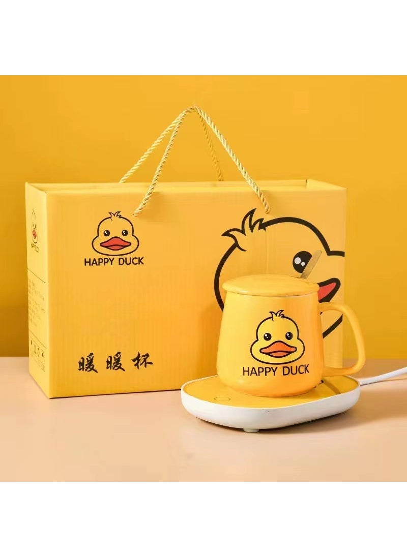 55-Degree Duck Ceramic Heating Pad Set Little Yellow Duck suit