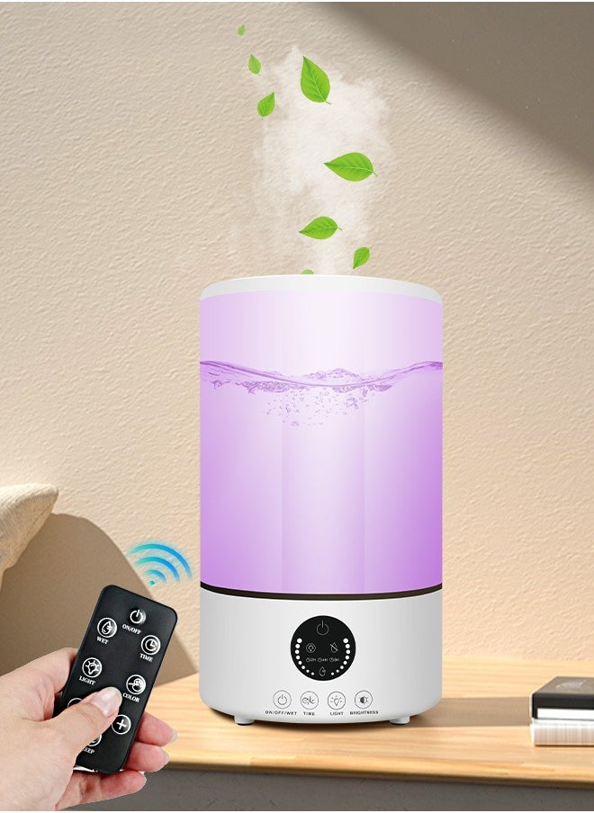 3L Humidifier,Cool Mist Humidifier,Auto Shut Off,7 Color Night Light for Large Room Home,Auto Shut Off,For Bedroom Living Room Nursery