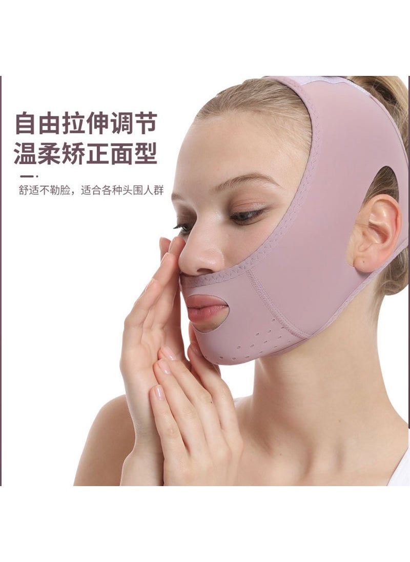 V-Face Slimming Lift Mask for Sleep 067 Purple Breathable Cool