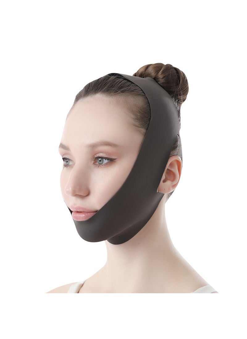 V-Face Slimming Lift Mask for Sleep 027 black breathable model