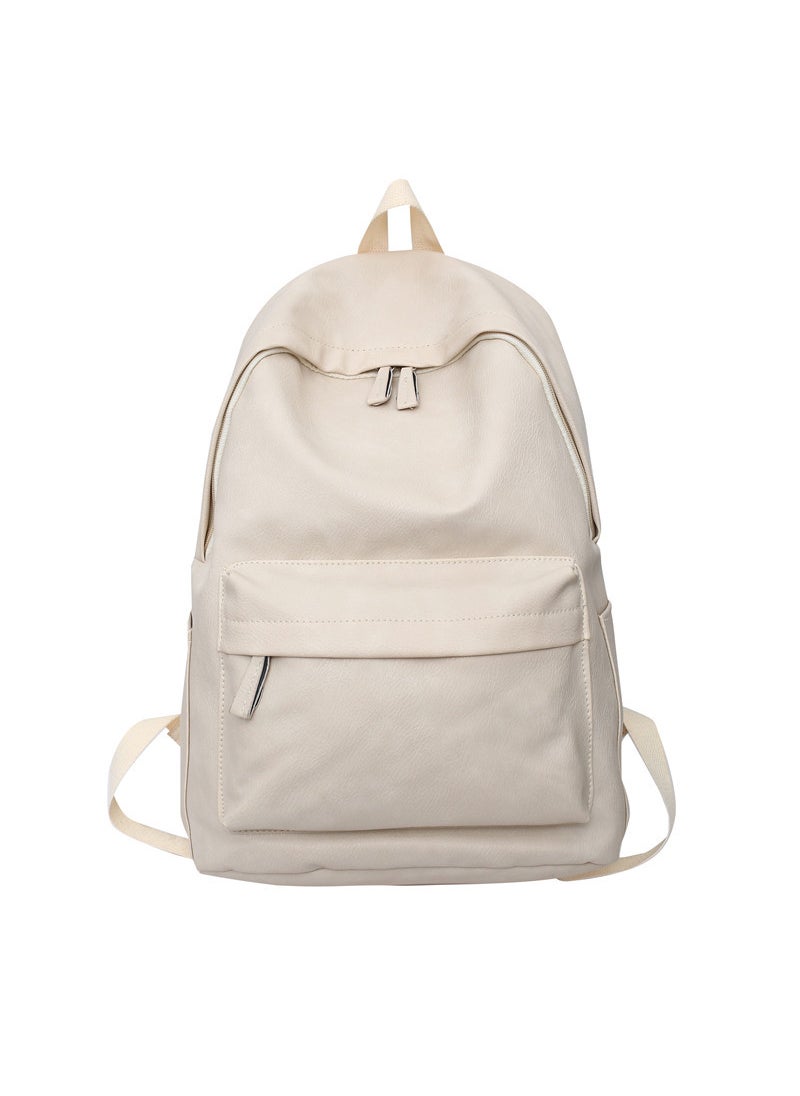 1 x 5 pcs 2024 Mens Streetwear Large Backpack White