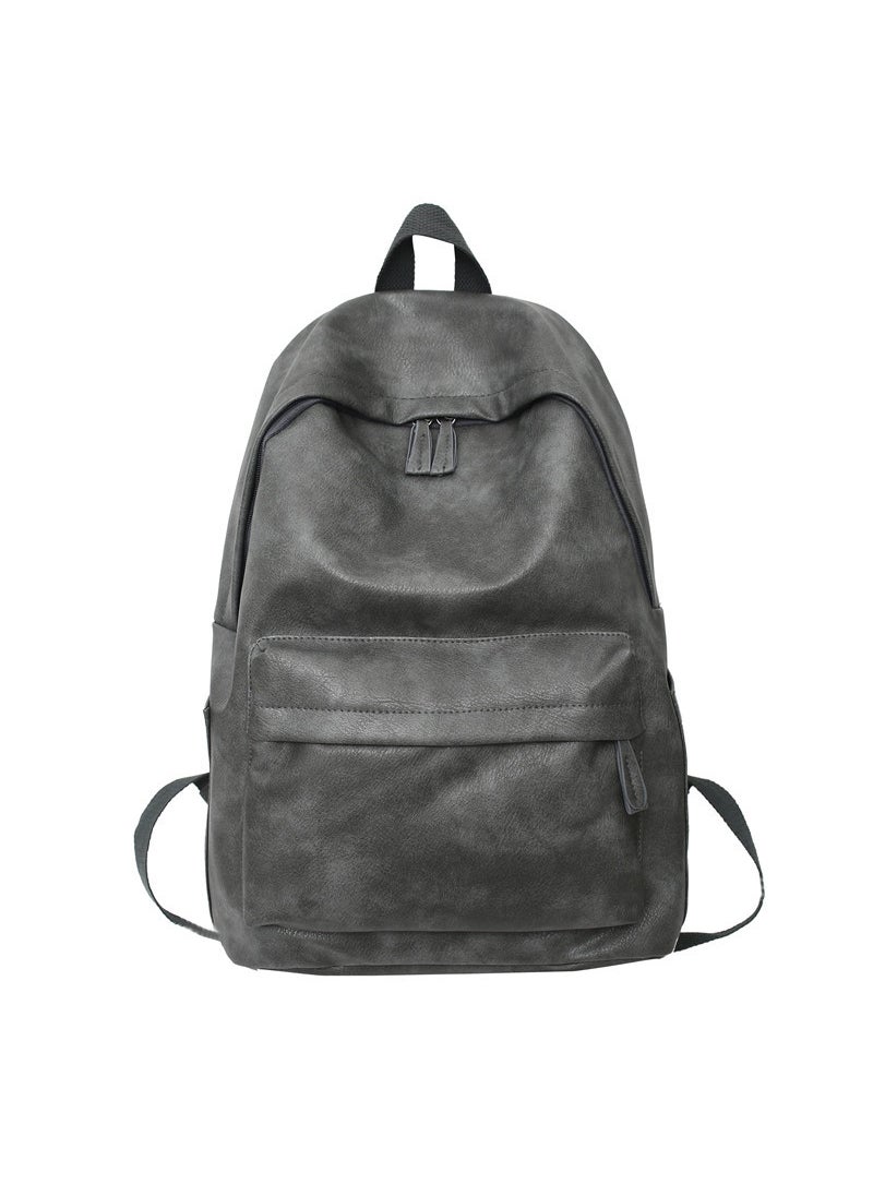 1 x 5 pcs 2024 Mens Streetwear Large Backpack Grey