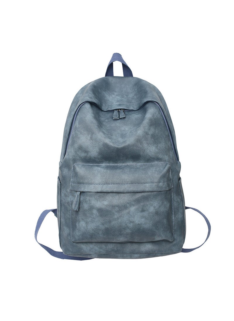 1 x 5 pcs 2024 Mens Streetwear Large Backpack Blue