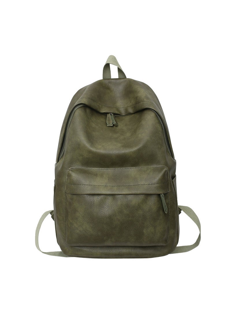 1 x 5 pcs 2024 Mens Streetwear Large Backpack Green