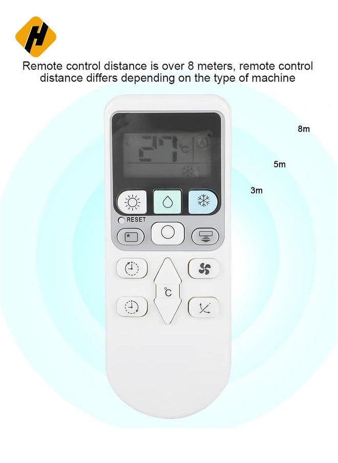 Air Conditioner Remote Controller, AC Remote Control Smart Remote Controller for Hitachi RAR-3V2 RAR-2P2 Replacement Remote Control