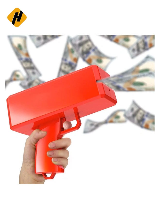 Money Gun Paper Playing Spary Toy Gun, Prop with 100 Pcs Play Cash Party Supplies multicoloured, Su-140Ph548