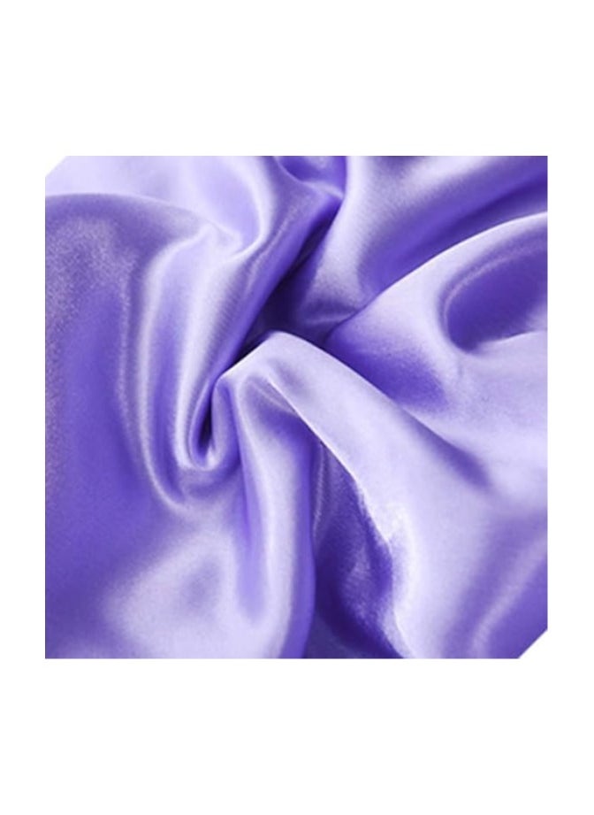 Generic Silk Flat Queen Bedsheet Set, Violet, 180 x 230 cm, VG-3BS-SILK-V