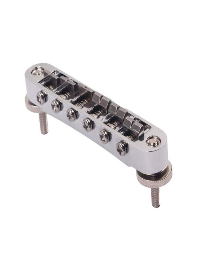 LP Bridge Tune O Matic Bridge Adjustable Chrome Plated Guitar Bridge for Guitars Musical Replacement Accessory