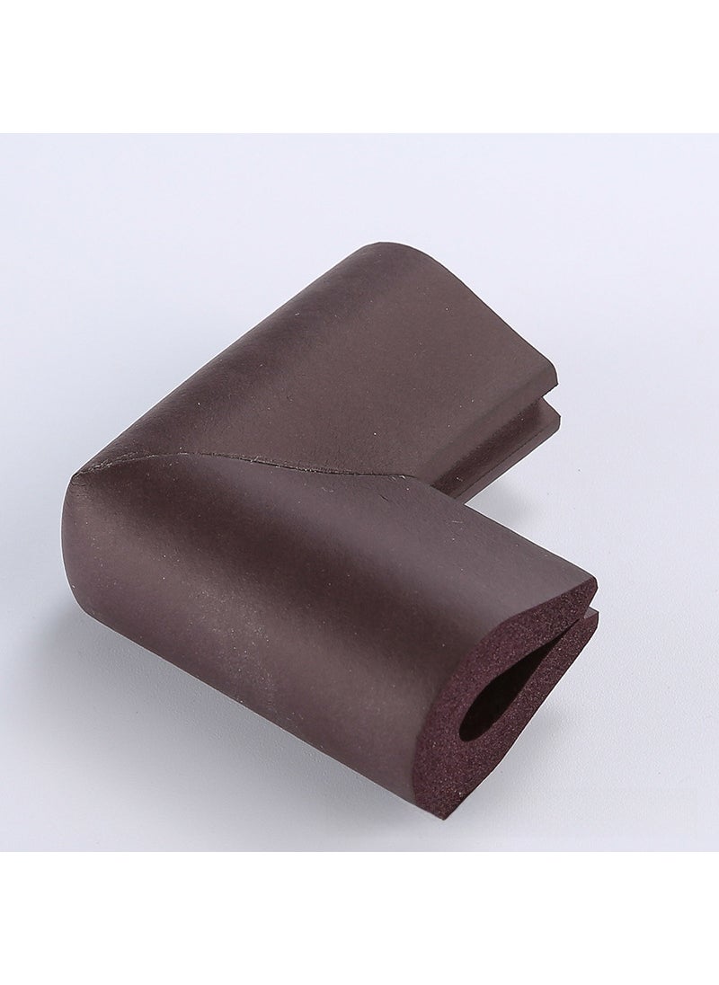 1 x 5 pcs U-shaped Corner Protector Child Safety Cushion Brown