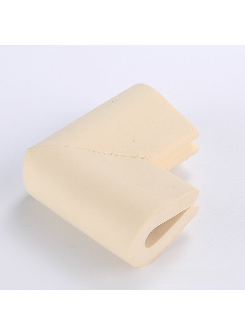 1 x 5 pcs U-shaped Corner Protector Child Safety Cushion Rice White