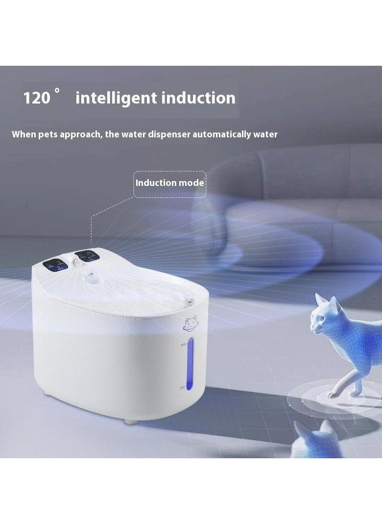 Intelligent pet water dispenser USB rechargeable water dispenser automatic cycle filtration cat live water machine