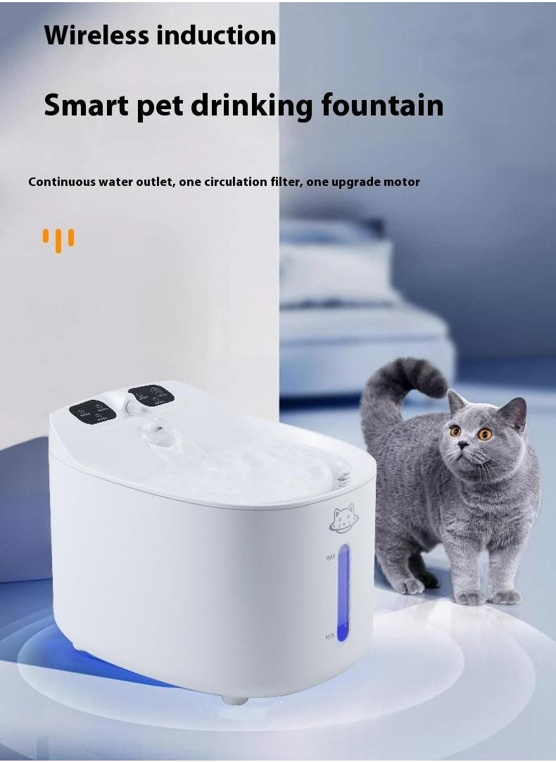 Intelligent pet water dispenser USB rechargeable water dispenser automatic cycle filtration cat live water machine