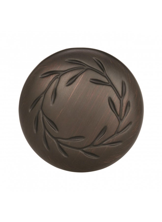 Amerock | Cabinet Knob | Oil Rubbed Bronze | 1-5/16 inch (33 mm) Diameter | Nature'S Splendor | 1 Pack | Drawer Knob | Cabinet Hardware