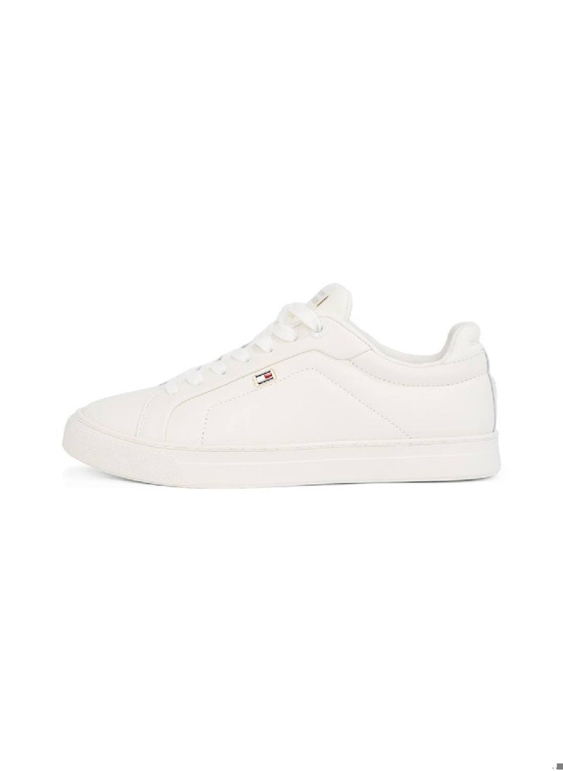 Women's Icon Court Trainers - Leather, White