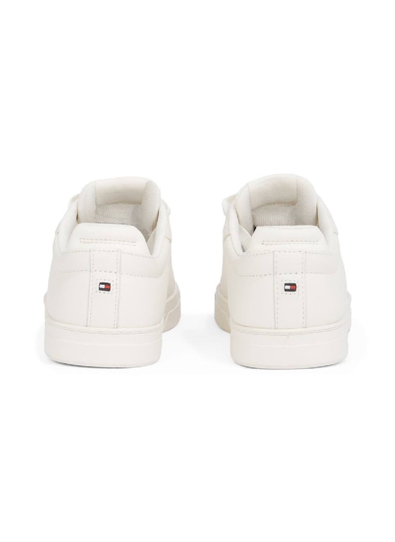 Women's Icon Court Trainers - Leather, White