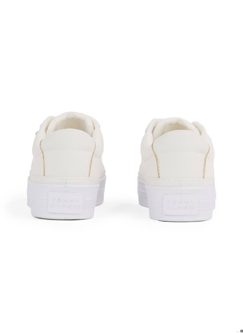 Women's Essential Textile Trainers - Cotton, White