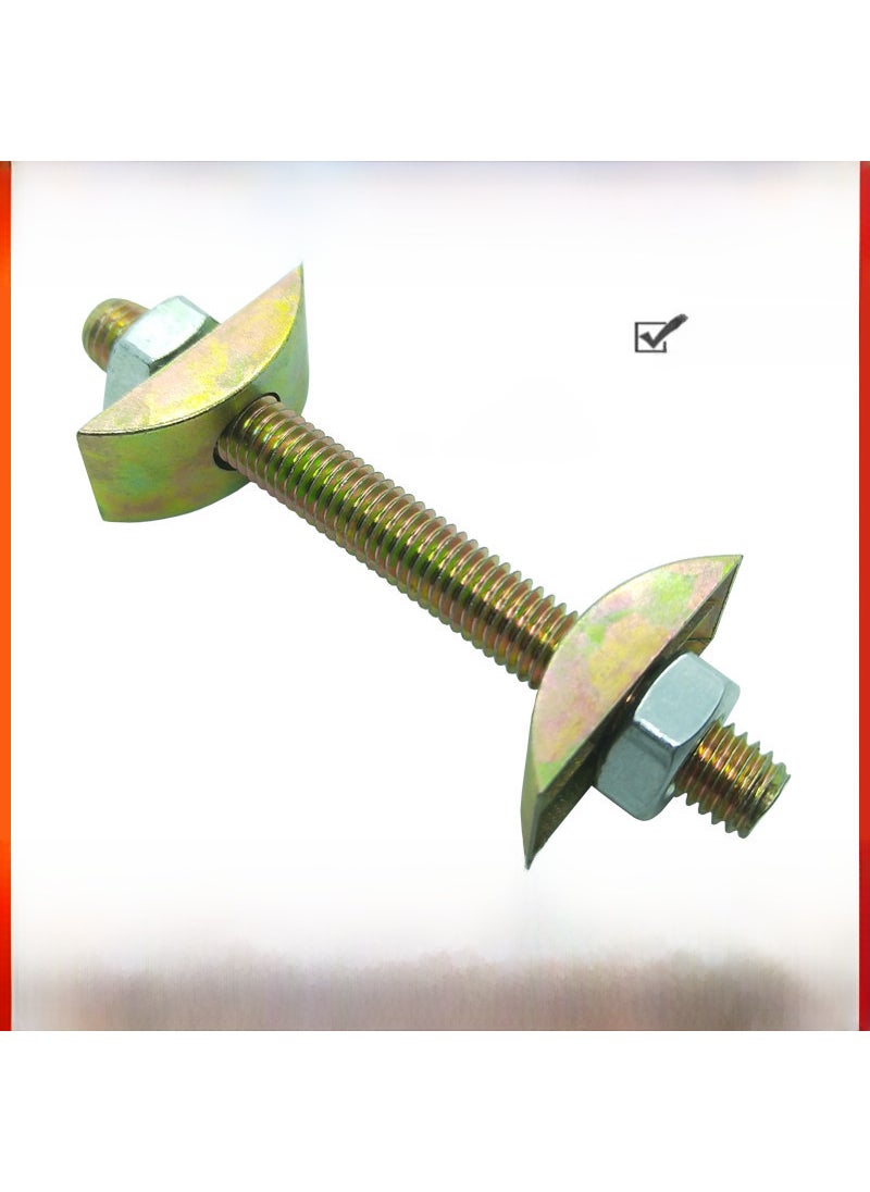 1 x 5 pcs Executive Desk Connector Crescent Moon 3-in-1 4-in-1 Joiners M8 * 80mm with solid half moon