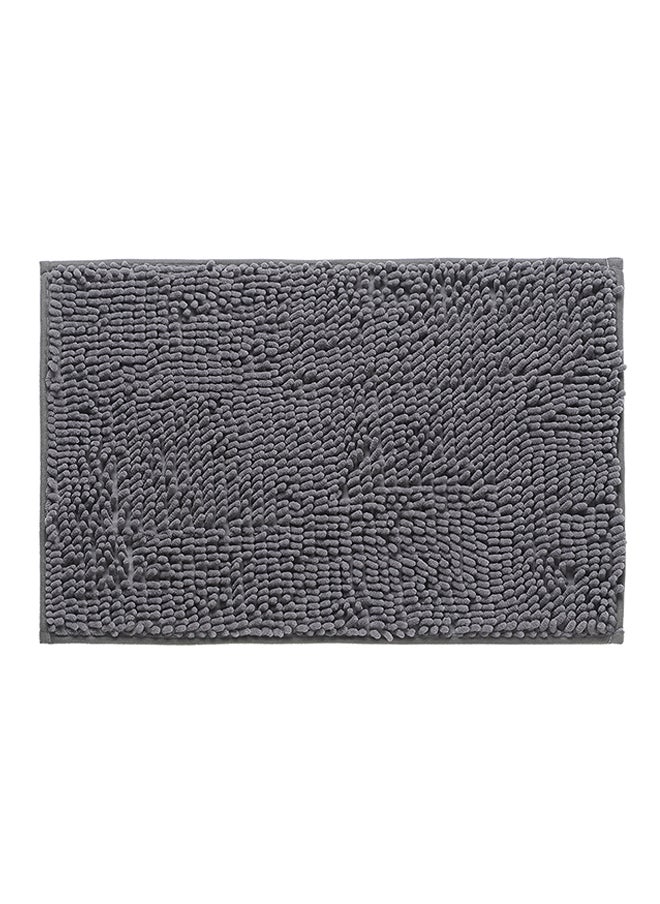 Microfiber Washable Indoor Bath Rug Grey 40×60centimeter