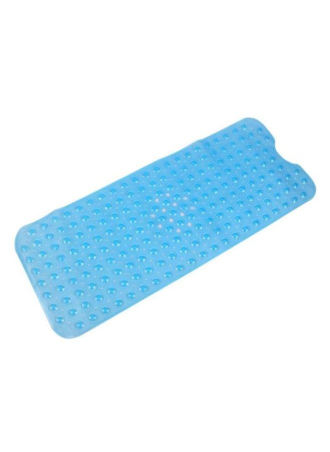 Anti Slip Suction Cup Bath Mat Blue 100x0.5x40cm