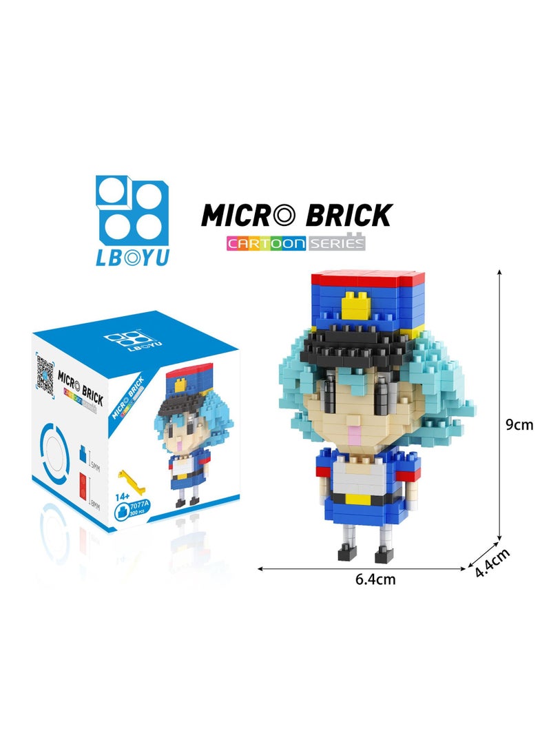 1 x 5 pcs Lepin 8093 Micro Diamond Building Blocks Educational Toy 7077A Jun Xiaomei [300PCS]]