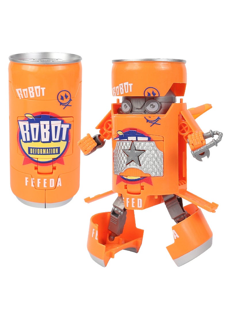 StarSteel WK-82 DIY Transformer Robot Toy Orange-soda