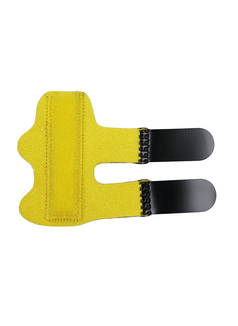 1 x 5 pcs Finger Splint Support Brace for Fracture Yellow