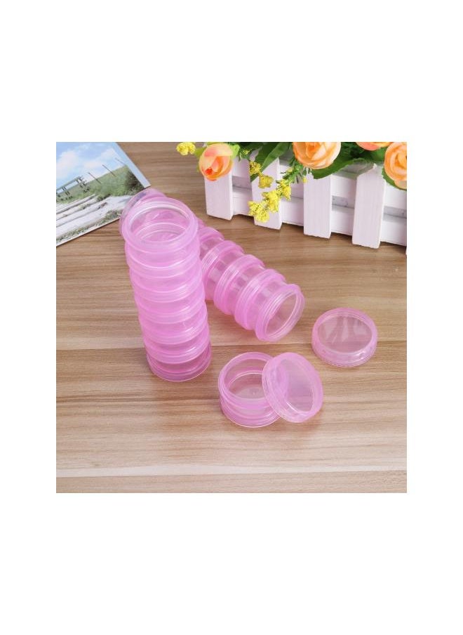 2pcs 7 Day Pill Organizer Case Tower Weekly Stackable Pill Storage