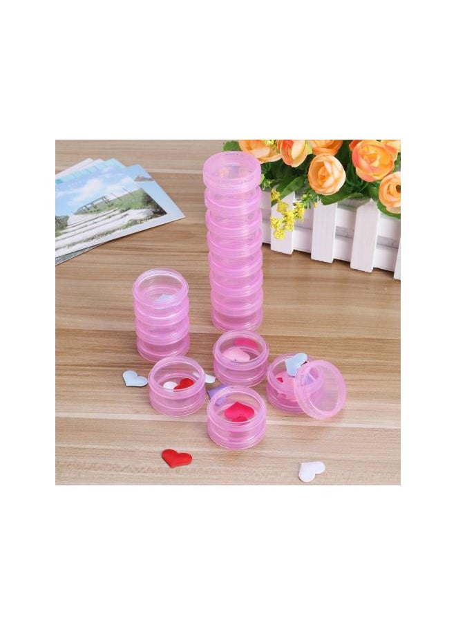 2pcs 7 Day Pill Organizer Case Tower Weekly Stackable Pill Storage