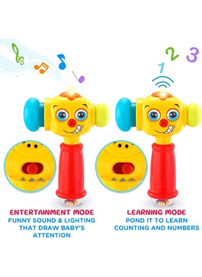 Light & Musical Baby Hammer Toy for 12-18 Months | Fun Toddler Toy with Changeable Eyes, Sound, and Light | Infant Toys for 1 Year Old Boys & Girls