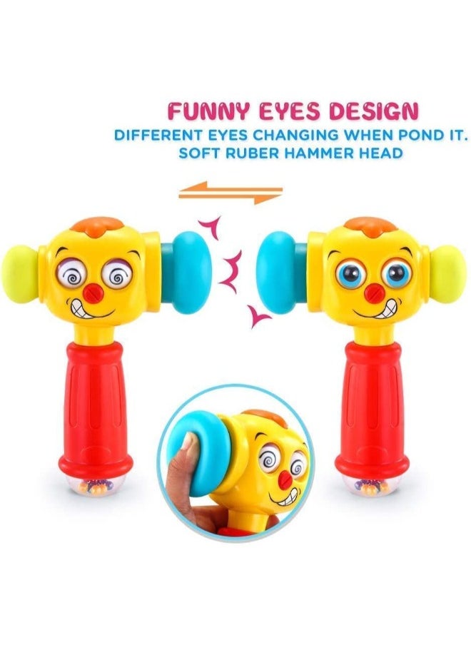 Light & Musical Baby Hammer Toy for 12-18 Months | Fun Toddler Toy with Changeable Eyes, Sound, and Light | Infant Toys for 1 Year Old Boys & Girls