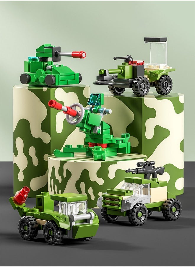 835PCS - 30 Models Building Brick Sets, Fire Truck Building Set - City Police Car Building Toys - Engineering Cars Building Brick Sets - Car Army Tank Toys, 3D Boys and Girls Mini Building Toys for Party Favors, Kids Prizes