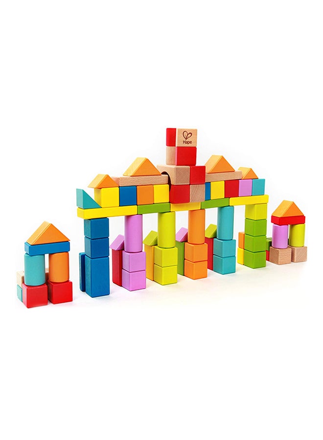 Solid Beech Wood Stacking Blocks With Carrying Sack