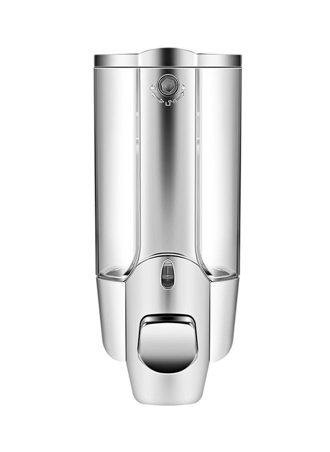 Wall Mount Soap Dispenser Silver 19x8cm