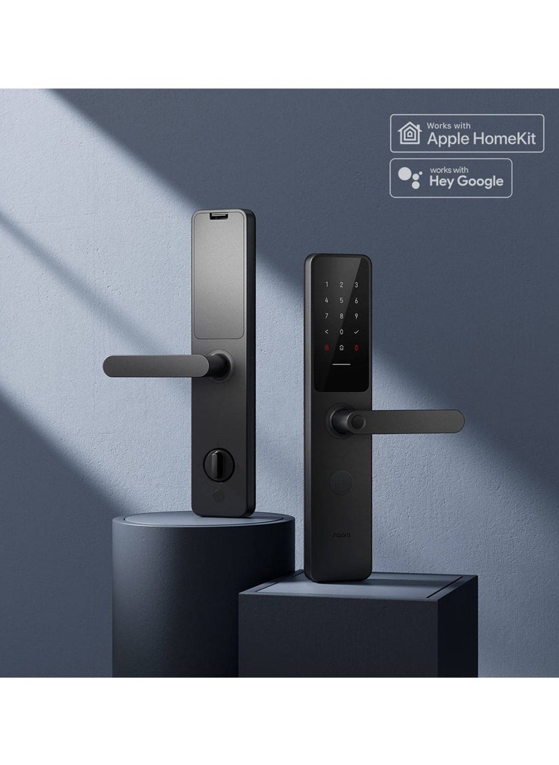 Aqara Smart Door Lock A100 Zigbee, Compatible with Apple HomeKit-Black
