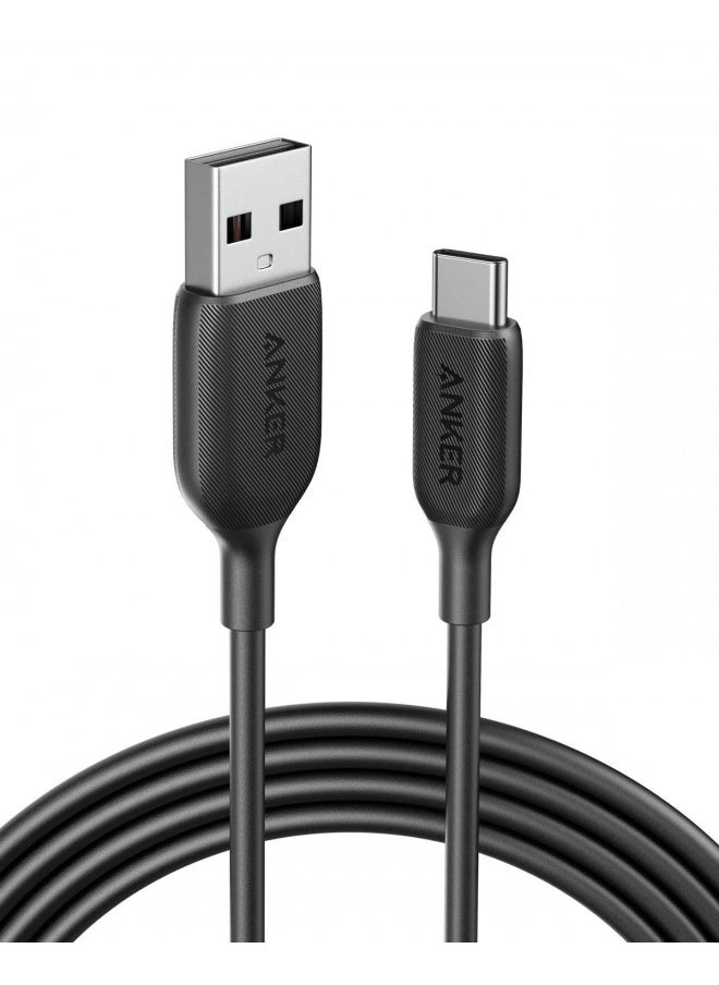 USB Type C Cable, Anker Powerline III USB-A to USB-C Fast Charging Cord (10 ft), Compatible with Samsung Galaxy S10 S9 Plus S8 Plus, LG V20 G7 G6 G5, Sony XZ, and More