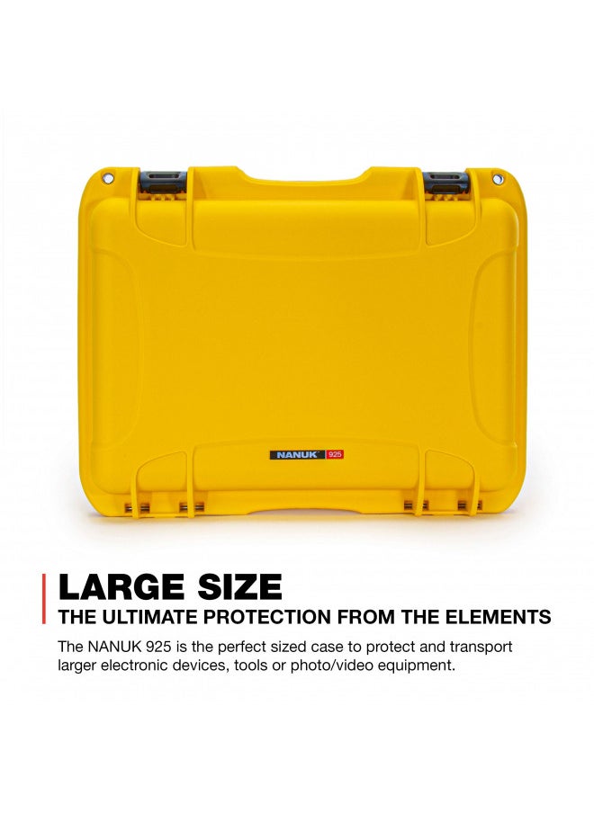 Nanuk 925 Waterproof Hard Case with Padded Dividers - Yellow