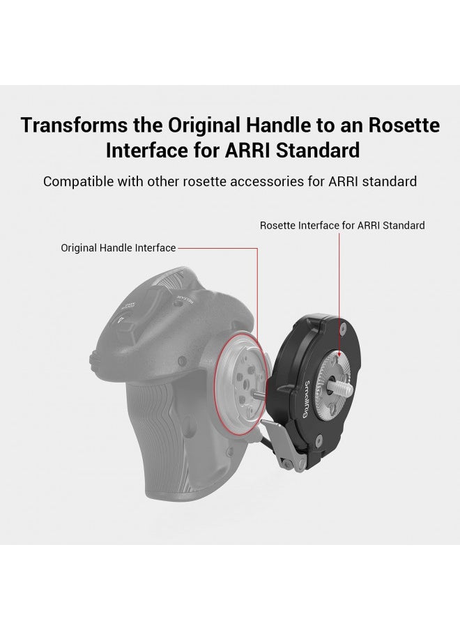 SmallRig Handgrip Rosette Adapter for Sony FX6 to Reposition The Original FX6 Handgrip - 3403