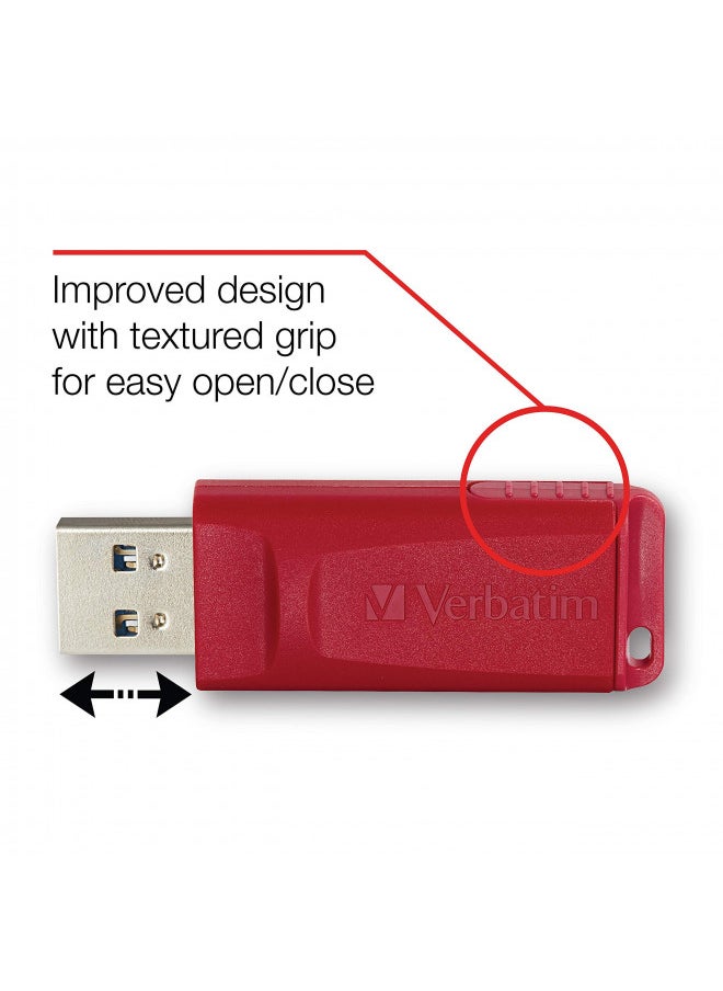 Verbatim 32GB Store 'n' Go USB Flash Drive - PC / Mac Compatible - Red