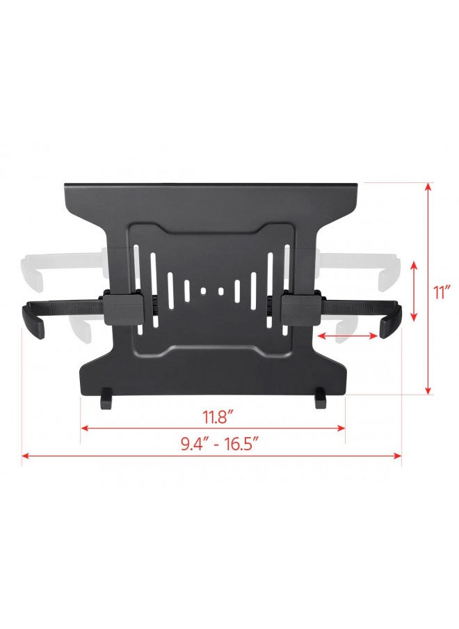 Monoprice Laptop Holder Attachment for LCD Desk Mounts - Black, Ideal for Work, Home, Office Laptops - Workstream Collection, Monitor Mount/Stand Sold Separately