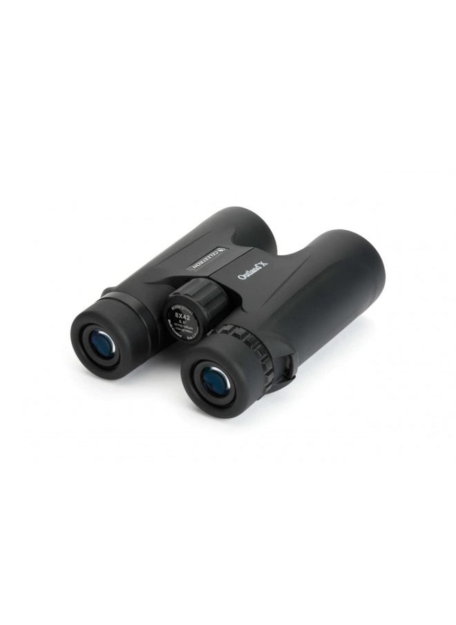 Celestron Outland X 10x42 Binoculars Waterproof & Fogproof Binoculars Full-Size Binoculars for Adults with 10x Magnification MultiCoated Optics and BaK4 Prisms Protective Rubber Armoring