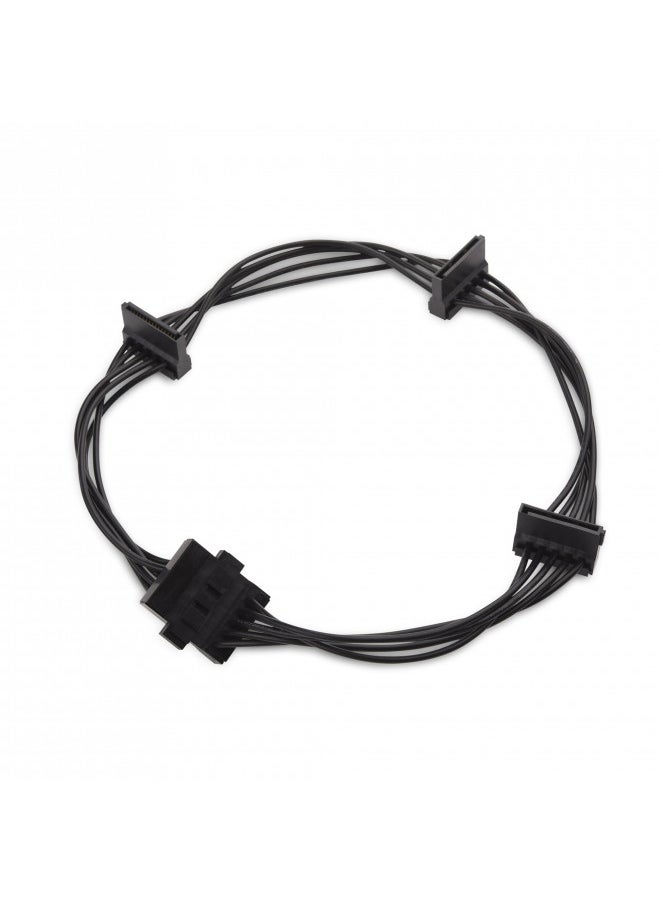 Cable Matters 2-Pack 15 Pin SATA to 4 SATA Power Splitter Cable - 18 Inches