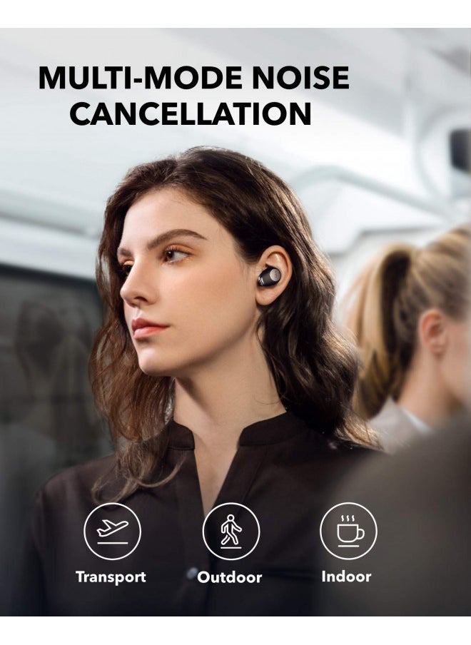 Soundcore by Anker Life A2 NC Multi-Mode Noise Cancelling Wireless Earbuds, ANC Bluetooth Earbuds with 6-Mic Clear Calls, 35-Hr Playtime, and Deep Bass, Fast Charging, Transparency, and App