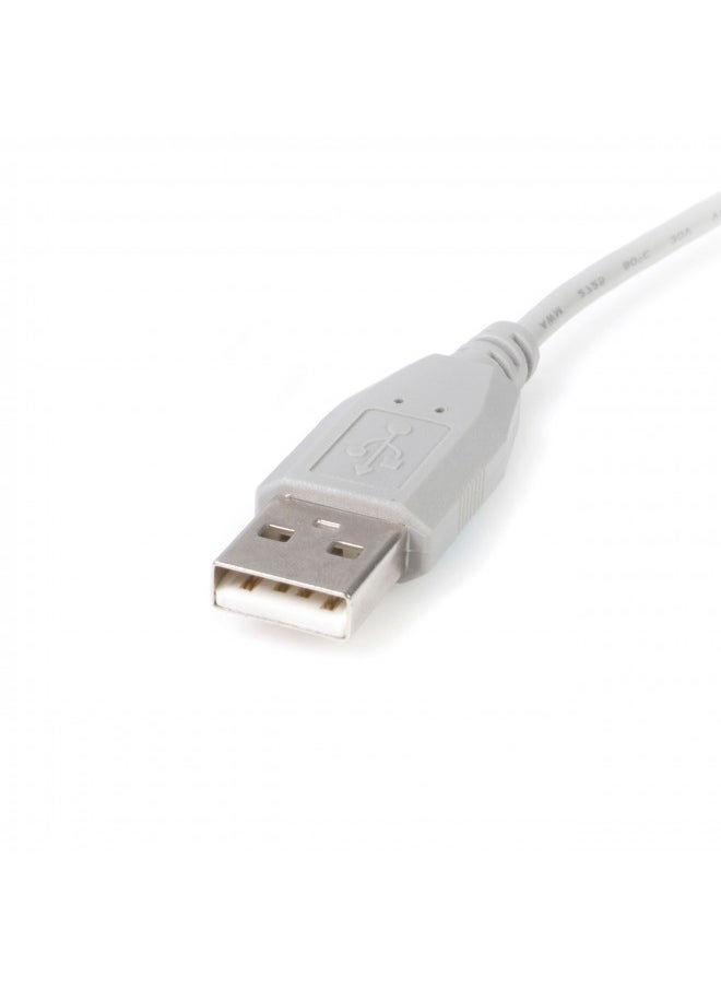 StarTech.com 1 ft. (0.3 m) USB to Mini USB Cable - USB 2.0 A to Mini B - Gray - Mini USB Cable (USB2HABM1)