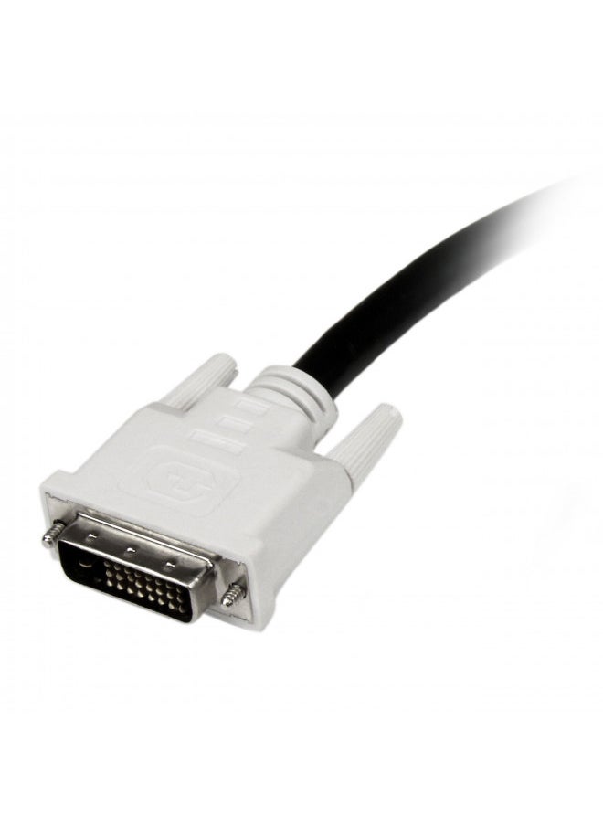 StarTech.com Dual Link DVI Cable - 1 ft - Male to Male - 2560x1600 - DVI-D Cable - Computer Monitor Cable - DVI Cord - Video Cable (DVIDDMM1) , Black