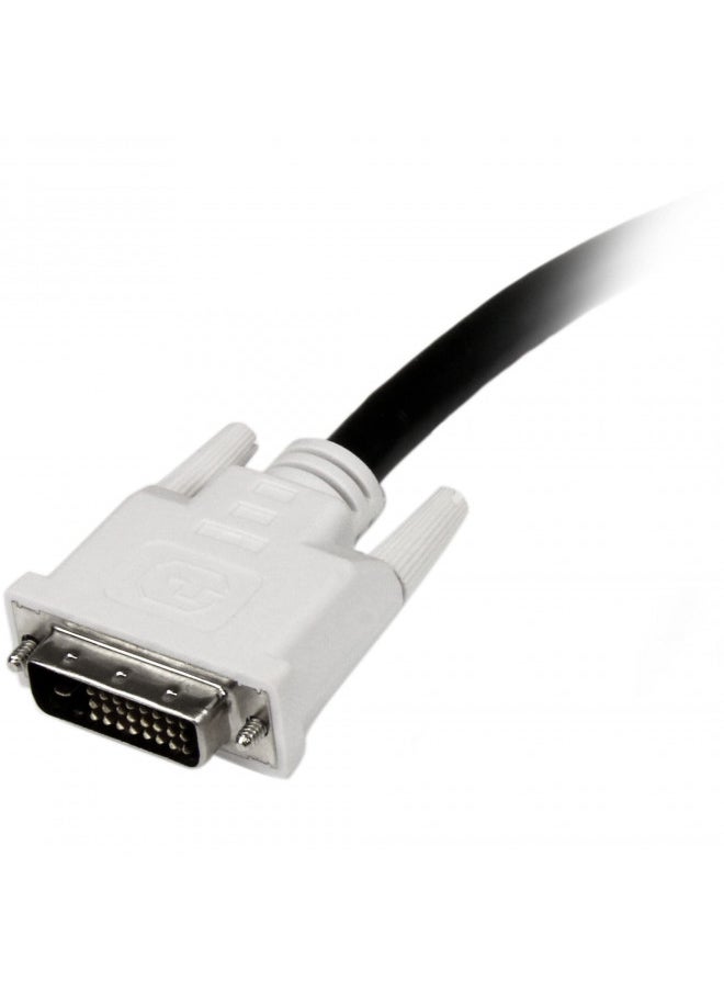 StarTech.com Dual Link DVI Cable - 1 ft - Male to Male - 2560x1600 - DVI-D Cable - Computer Monitor Cable - DVI Cord - Video Cable (DVIDDMM1) , Black