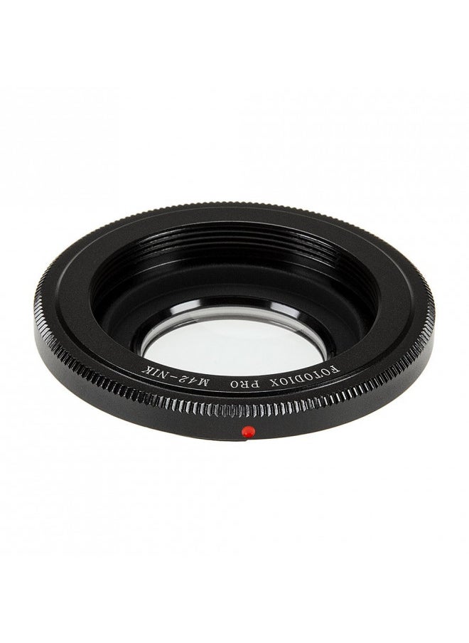 Fotodiox Pro Lens Mount Adapter Compatible with M42 Type 2 and Select Type 1 Lenses to Nikon F-Mount Cameras