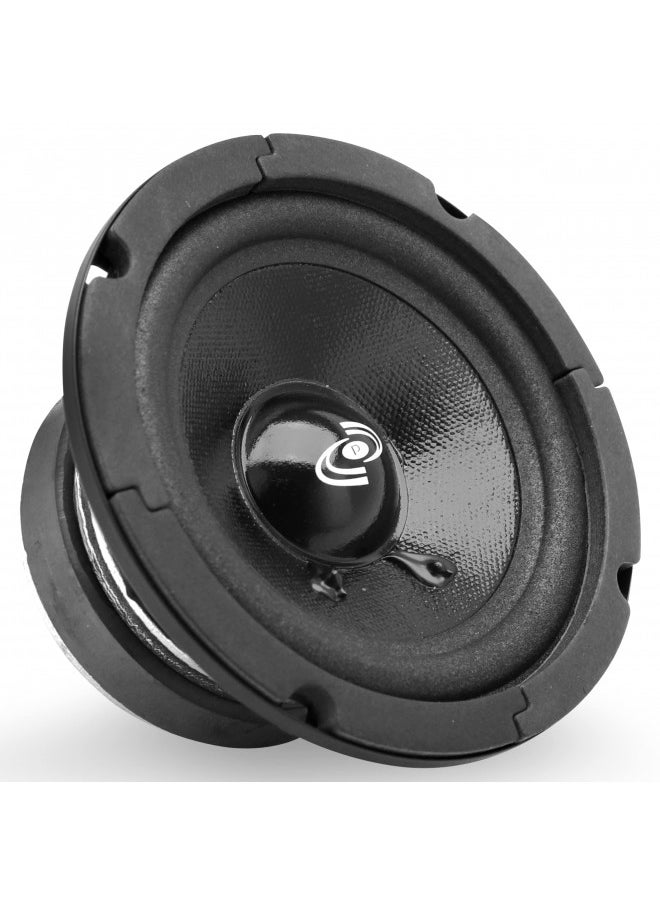 Pyle 5 Inch Woofer Driver - Upgraded 200 Watt Peak High Performance Mid-Bass Mid-Range Car Speaker 450Hz - 7kHz Frequency Response 15 Oz Magnet Structure 8 Ohm w/ 92dB and Paper Coating Cone - PDMR5 Black