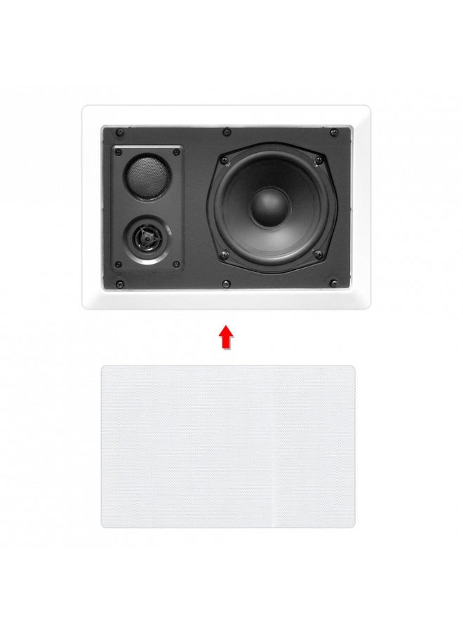 Pyle Ceiling Wall Mount Enclosed Speaker - 400 Watt Stereo In-wall / In-ceiling 8